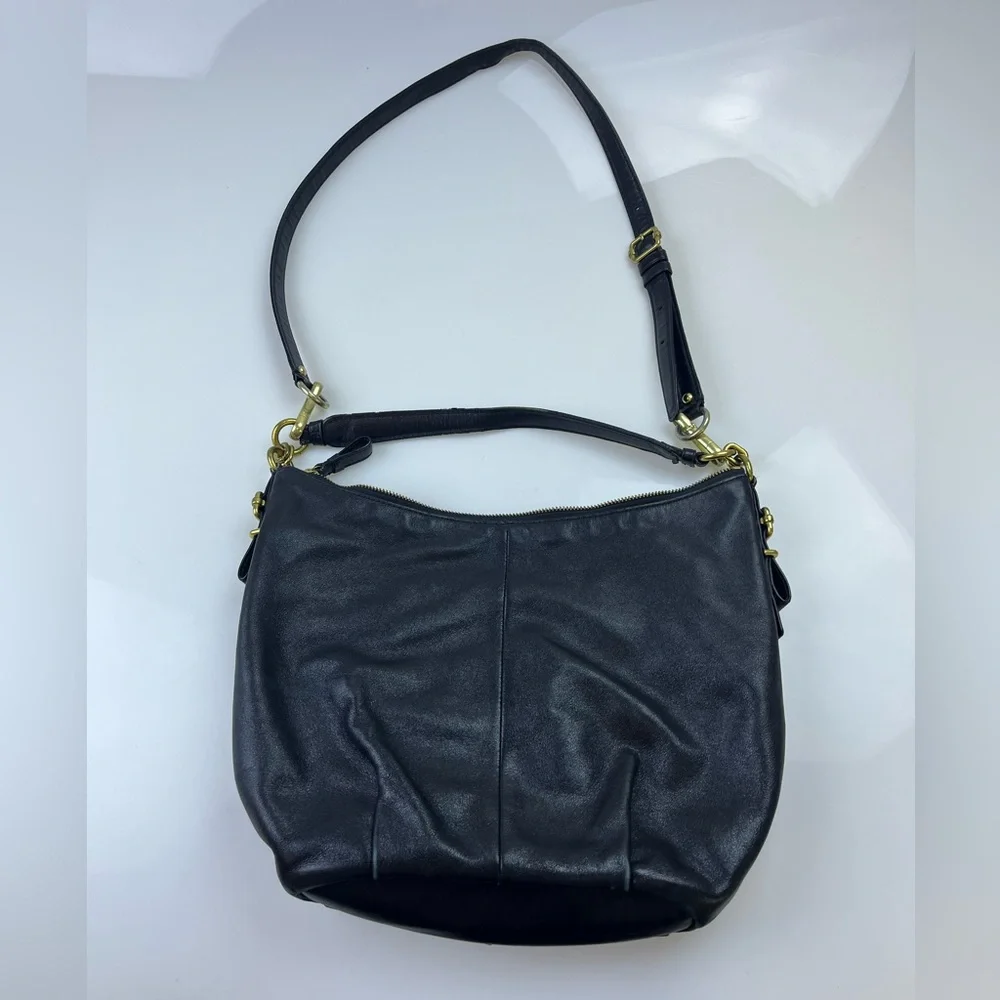 Coach Black Hobo Bag with Sling N239-22 - Picture 2 of 7